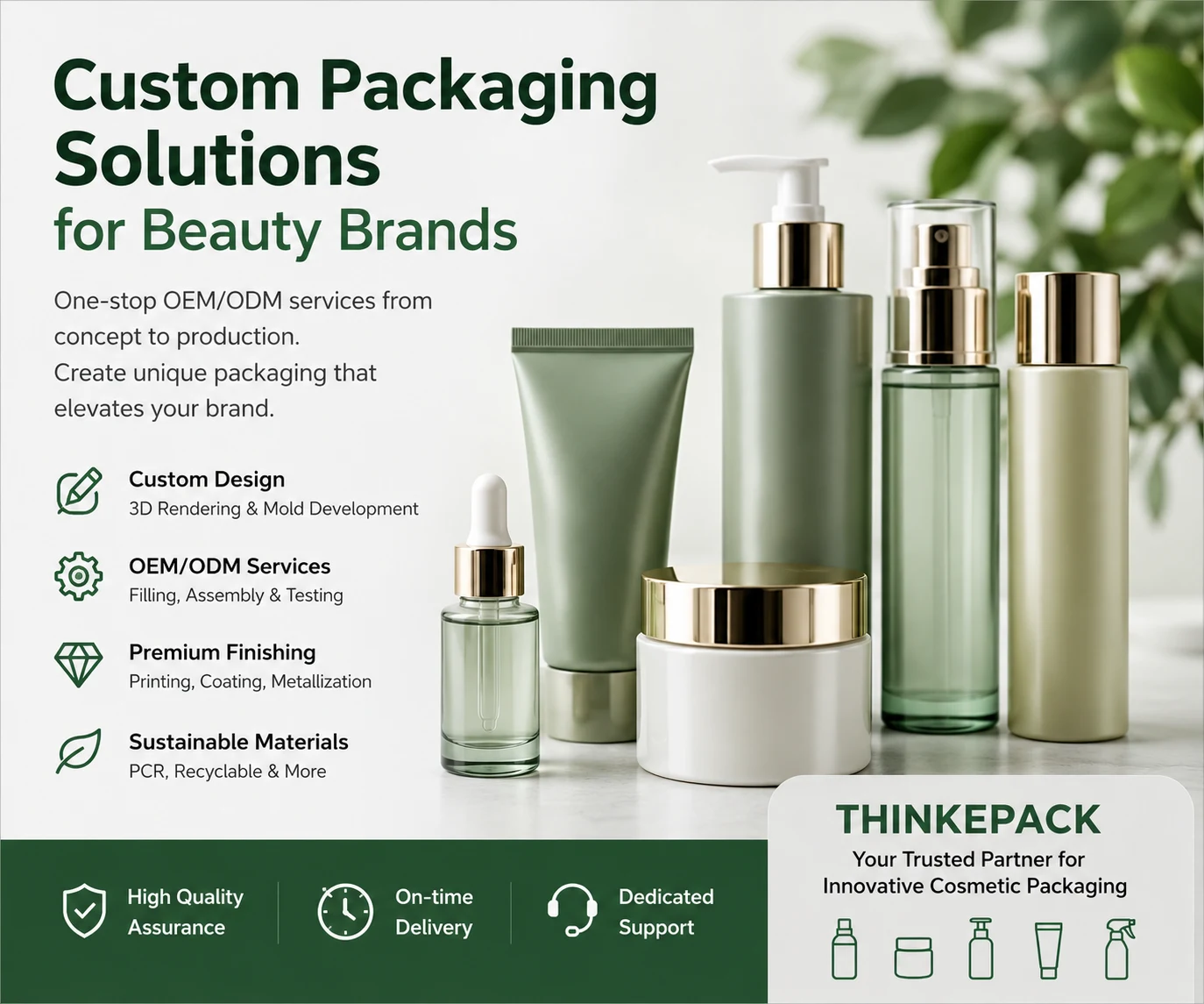Custom Packaging Solutions for Beauty Brands: OEM/ODM, Design, and Sustainable Materials